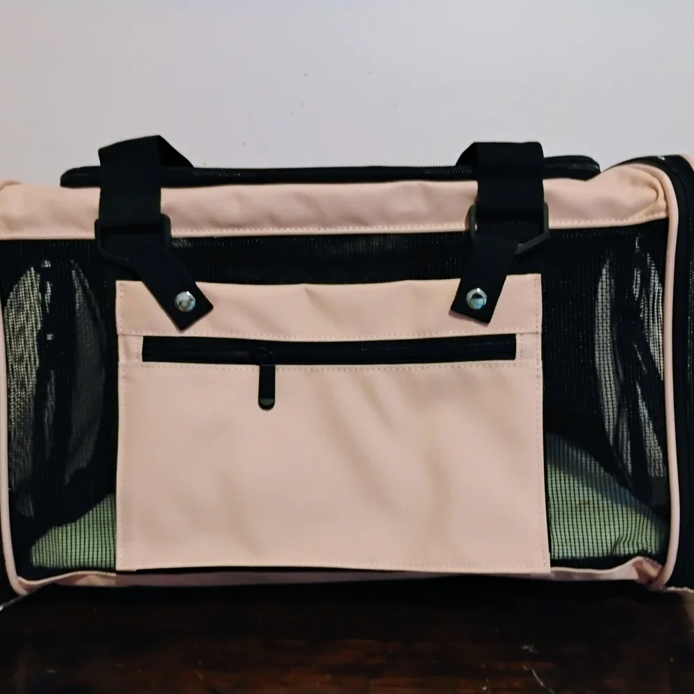 Pink and Black Pet Carrier